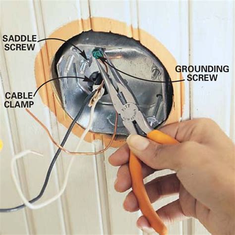 how to install a ceiling fan to a junction box|installing ceiling outlet box.